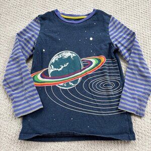 Mini Boden Saturn outer space tee